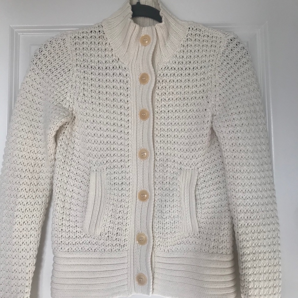 White Knit Cardigan